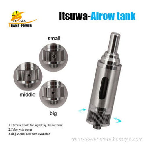 2014 New Cool Design Air Flow Adjustable Airow Tank Clearomizer with Cover Tube